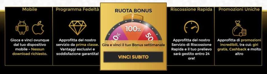 Bonus di Unique Casino